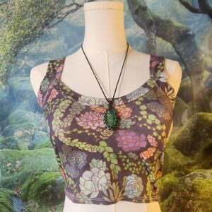 lovely succulent patterned tiny crop d5c6